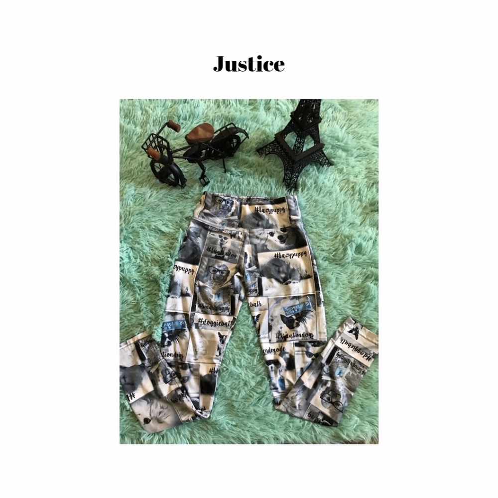 Justice Doggie Leggings in size (10)